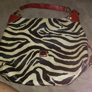Dooney and Bourke vintage zebra 16 inch bag